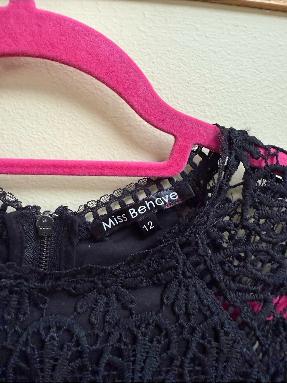 Miss Behave black lace